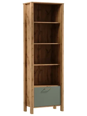 Sezónní Sleva INDYGO z regál R1K 66 cm dub wotan/zelená