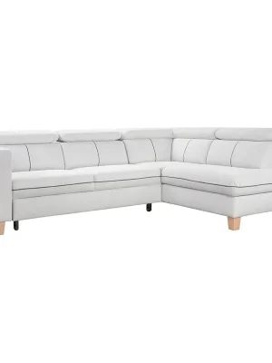Značkový Sedací souprava ZANTE 253x190 cm rozkládací + úložný prostor VÝBĚR TKANIN a NOŽIČEK