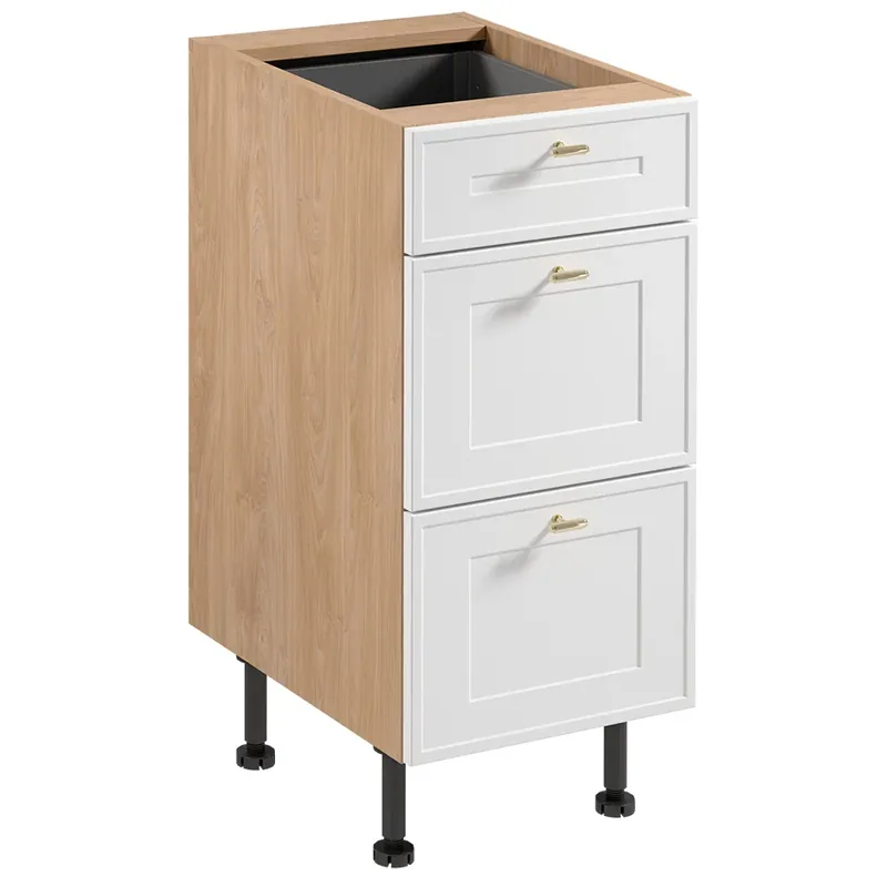 SORENTO pb dolní skříňka D40S3 se zásuvkami 40 cm puccini/bílá Speciální Cena