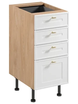 SORENTO pb dolní skříňka D40S4 se zásuvkami 40 cm puccini/bílá Ihned K Objednání