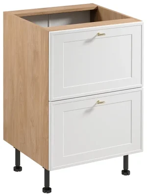 Výprodej SORENTO pb dolní skříňka D60S2 se zásuvkami 60 cm puccini/bílá