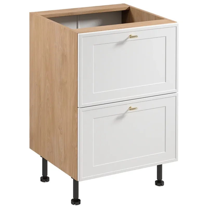 Výprodej SORENTO pb dolní skříňka D60S2 se zásuvkami 60 cm puccini/bílá