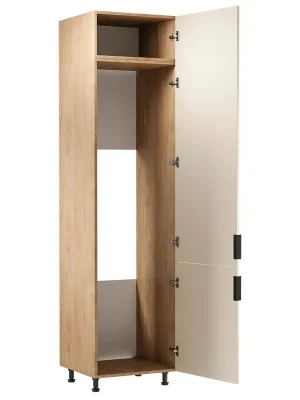 SORENTO pz vysoká skříňka D60ZLN na vestavnou lednici 60 cm PRAVÁ puccini/béžová Nová Kolekce