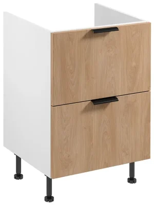 SORENTO bp dolní skříňka D60IN se zásuvkami na indukční desku 60 cm bílá/puccini Oblíbený