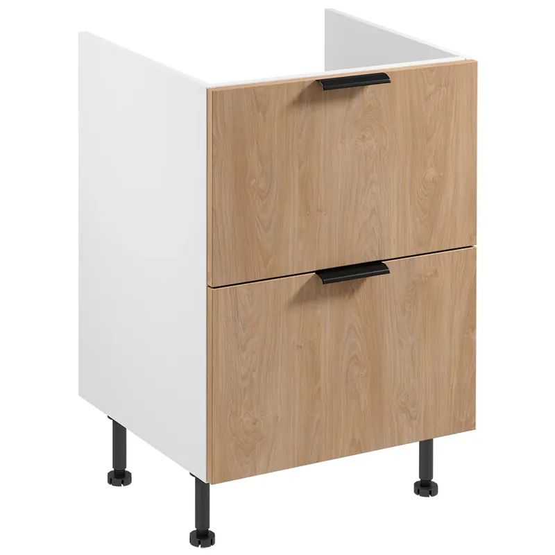 SORENTO bp dolní skříňka D60IN se zásuvkami na indukční desku 60 cm bílá/puccini Oblíbený