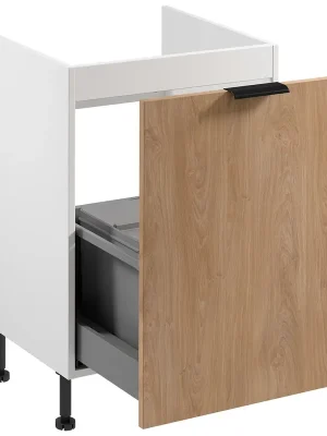 SORENTO bp dolní skříňka D60ZS dřezová výsuvná + koše na odpad 60 cm bílá/puccini Nejprodávanější