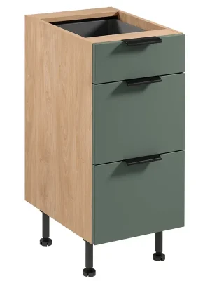 SORENTO pg dolní skříňka D40S3 se zásuvkami 40 cm puccini/zelená Top Prodej