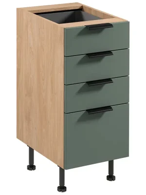 SORENTO pg dolní skříňka D40S4 se zásuvkami 40 cm puccini/zelená Tovární Cena