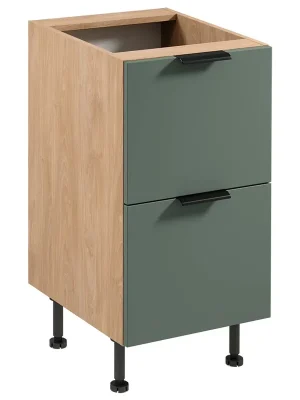 Sezónní Sleva SORENTO pg dolní skříňka D45S2 se zásuvkami 45 cm puccini/zelená