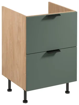 SORENTO pg dolní skříňka D60IN se zásuvkami na indukční desku 60 cm puccini/zelená Pouze Dnes