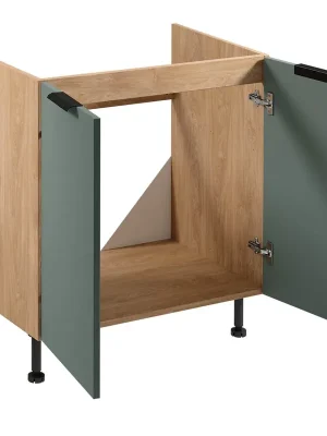 SORENTO pg dolní skříňka D80Z dřezová 80 cm puccini/zelená Hit Sezóny