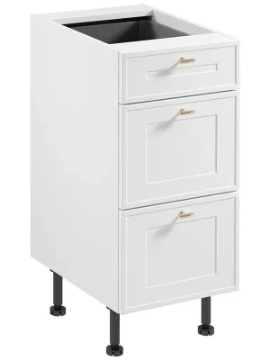 SORENTO bb dolní skříňka D40S3 se zásuvkami 40 cm bílá Cenově Výhodný