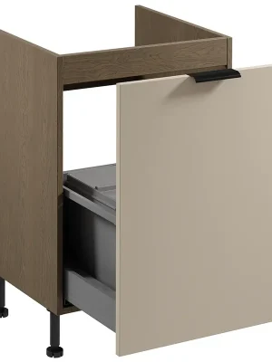 SORENTO bz dolní skříňka D60ZS dřezová výsuvná + koše na odpad 60 cm baltic/béžová Nejprodávanější
