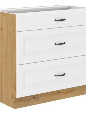 STILO ab dolní skříňka 80D 3S se zásuvkami PREMIUM BOX 80 cm artisan/bílá Ihned K Objednání