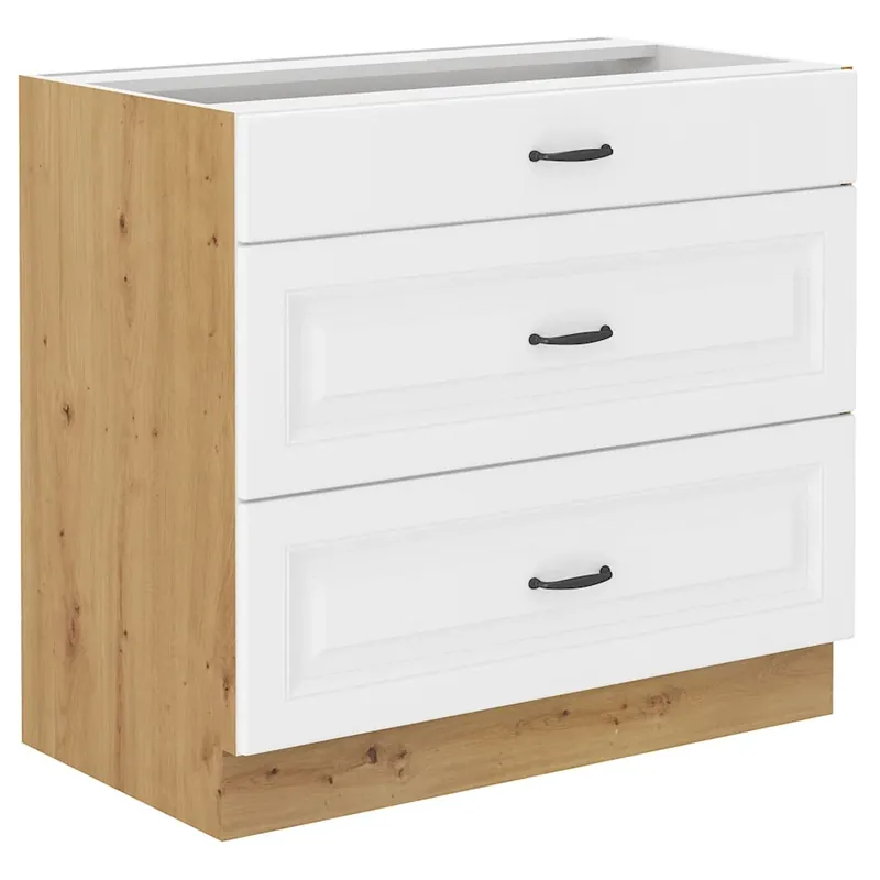 STILO ab dolní skříňka 80D 3S se zásuvkami PREMIUM BOX 80 cm artisan/bílá Ihned K Objednání