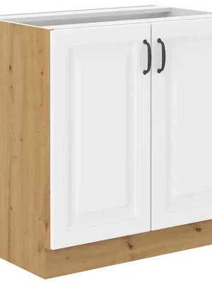 STILO ab dolní skříňka 80D 2F s policí 80 cm artisan/bílá Finální Výprodej