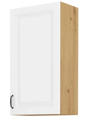 STILO ab horní skříňka 50G-90 1F se 3 policemi 50 cm VYSOKÁ UNI dvířka artisan/bílá Akční Nabídka