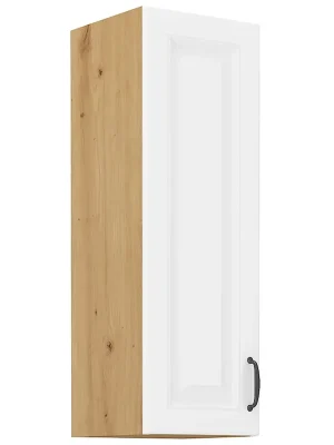 STILO ab horní skříňka 30G-90 1F se 3 policemi 30 cm artisan/bílá UNI dvířka Cenová Bomba