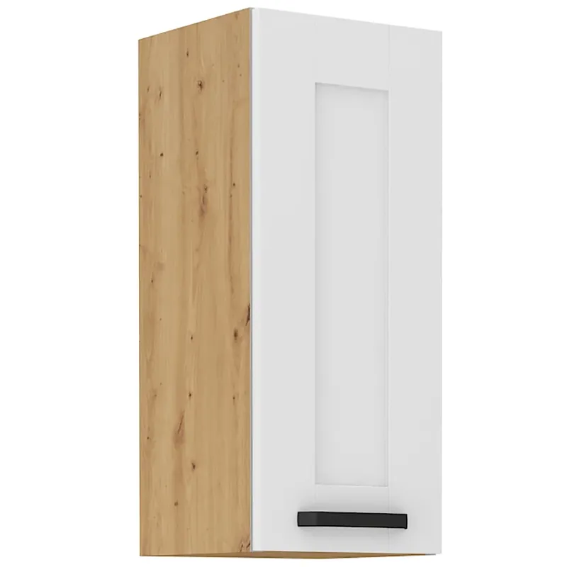 Zlevněný LUNA ab horní skříňka 30 G-72 1F s policemi 30 cm UNI dvířka artisan/bílá