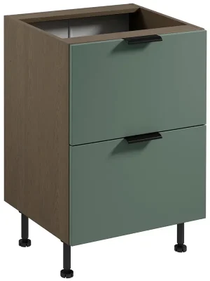 SORENTO bg dolní skříňka D60S2 se zásuvkami 60 cm baltic/zelená Cenově Výhodný