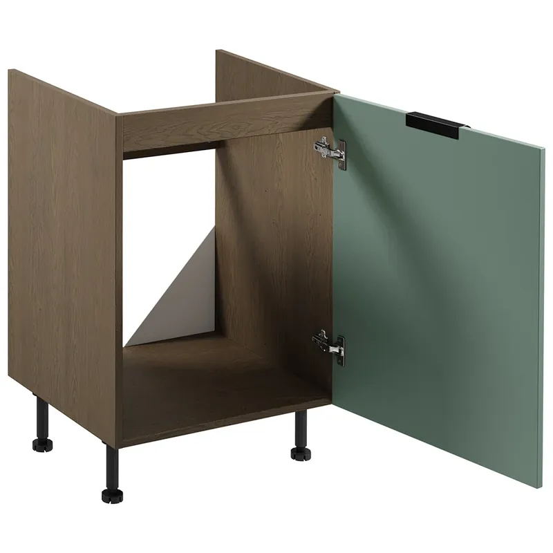 Omezená Nabídka SORENTO bg dolní skříňka D60Z dřezová 60 cm PRAVÁ baltic/zelená