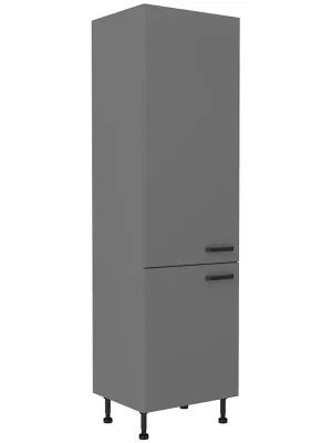 Sleva NESSANT se vysoká skříňka 60 DK-215 2F potravinová 60 cm šedá