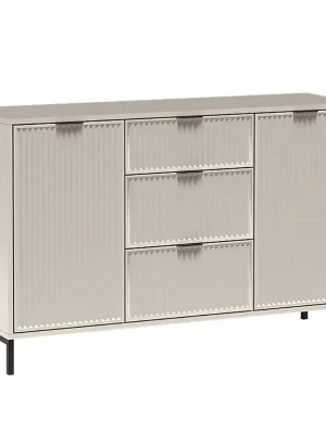 STYLES k komoda LS-2 135 cm 3D povrch kašmír Autentický