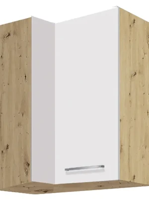 Akční Nabídka CREATIVA wh horní skříňka CRE-45G rohová 40x70 cm VÝBĚR KORPUSU bílá lesk
