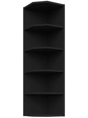 SIENA horní regál 30 G-108 ZAK ukončovací s policemi 30 cm UNI EXTRA VYSOKÝ černá Novinka