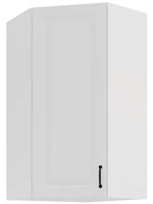 Výprodej STILO bb horní skříňka 60x60 GN-108 45° 1F rohová 60x60 cm EXTRA VYSOKÁ UNI dvířka bílá mat