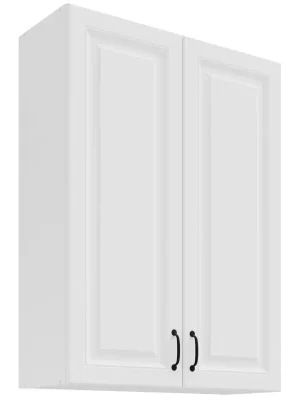 STILO bb horní skříňka 80G-108 2F se 3 policemi 80 cm EXTRA VYSOKÁ bílá/bílá mat Ověřený