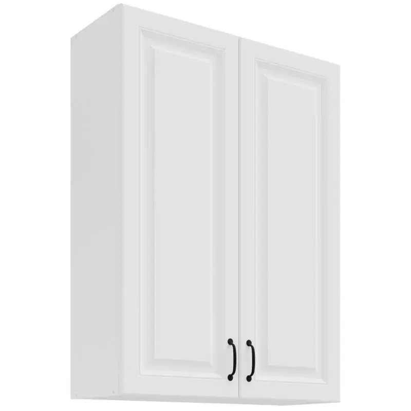 STILO bb horní skříňka 80G-108 2F se 3 policemi 80 cm EXTRA VYSOKÁ bílá/bílá mat Ověřený