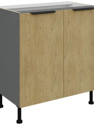 Akční Nabídka CREMONA ac dolní skříňka 80 D 2F policová 80 cm antracit/cremona