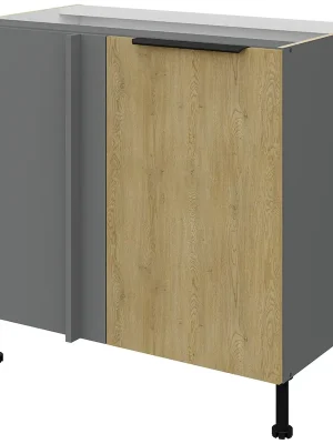 Vrácení Zdarma CREMONA ac dolní skříňka 105 ND 1F rohová s policí 105x60 cm antracit/cremona