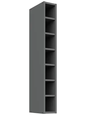 Vrácení Zdarma CREMONA ac horní regál 15 G-108 OTW s policemi EXTRA VYSOKÝ 15 cm antracit