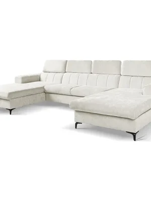 Sedací souprava rohová WILD UNI 193x338x193 cm ve tvaru U rozkládací s úložným prostorem krémová 681 Nejprodávanější
