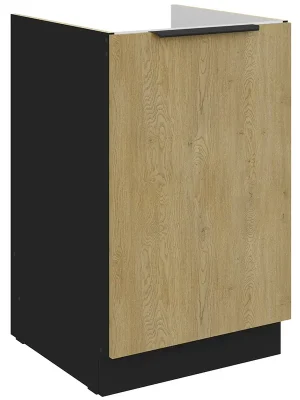 Super Cena CREMONA cc dolní skříňka 50 ZL 1F dřezová 50 cm černá/cremona