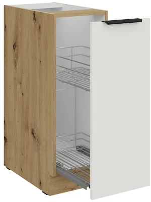 ARIA az dolní skříňka 30 D CARGO s výsuvnou drátěnou policí 30 cm artisan/bílá Oblíbený