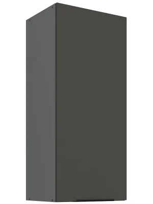 Sleva ARIA pi horní skříňka 40 G-90 1F policová 40 cm VYSOKÁ ANTI FINGERPRINT povrch antracit/šedá grafit