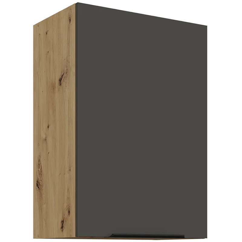 Cenově Výhodný ARIA pa horní skříňka 50 G-72 1F policová 50 cm ANTI FINGERPRINT povrch artisan/šedá grafit