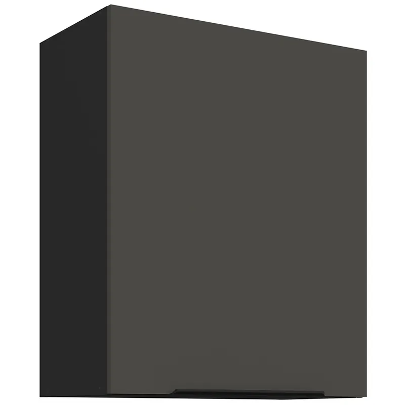 ARIA pe horní skříňka 60 G-72 1F policová 60 cm ANTI FINGERPRINT povrch černá/šedá grafit Horká Nabídka