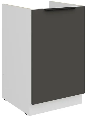 Akce ARIA po dolní skříňka 50 ZL 1F dřezová 50 cm ANTI FINGERPRINT povrch bílá/šedá grafit