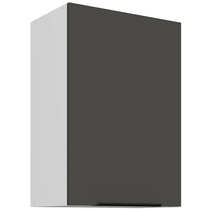 Super Cena ARIA po horní skříňka 50 G-72 1F policová 50 cm ANTI FINGERPRINT povrch bílá/šedá grafit