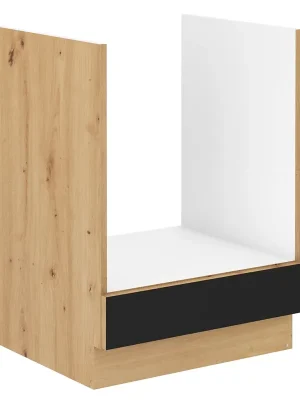 Značkový MODENA dolní skříňka 60 D GAZ na vestavnou troubu 60 cm artisan/černá mat