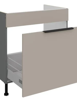Zlevněný ARIA ta dolní skříňka 80 ZL 1S dřezová 80 cm PREMIUM BOX antracit/béžová