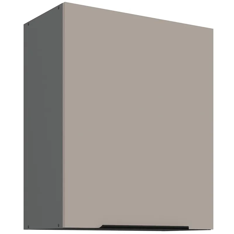 Zlevněný ARIA ta horní skříňka 60 G-72 1F policová 60 cm ANTI FINGERPRINT povrch antracit/béžová