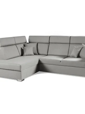 Sedací souprava SLIM XL 180x238 cm levá rozkládací + úložný prostor letto 80 šedá EASY CLEAN Nejlepší Cena