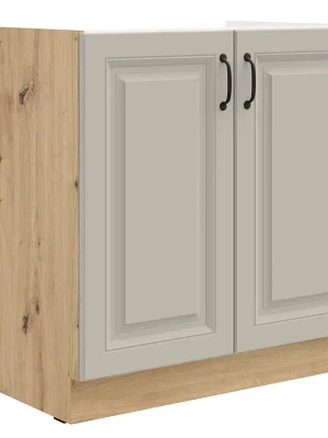 STILO ac dolní skříňka 80 ZL 2F dřezová 80 cm artisan/světle šedá Časově Omezené