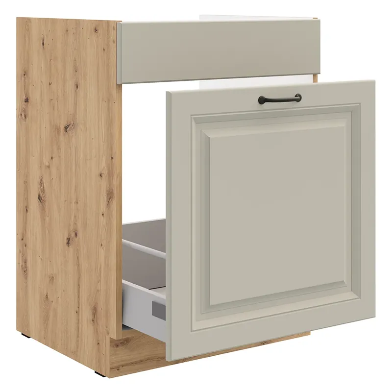 STILO ac dolní skříňka 60 ZL 1S dřezová 60 cm PREMIUM BOX artisan/světle šedá Sleva