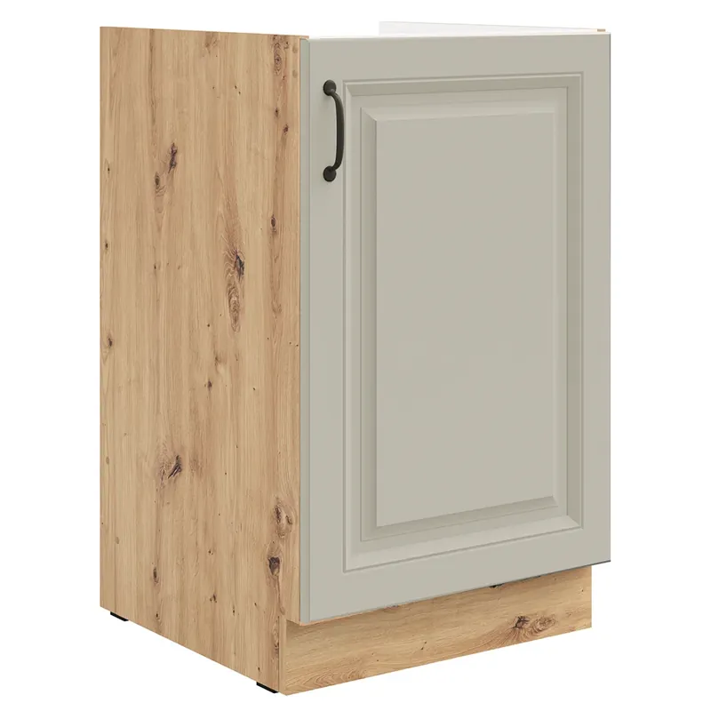 STILO ac dolní skříňka 50 ZL 1F dřezová 50 cm UNI dvířka artisan/světle šedá Akce